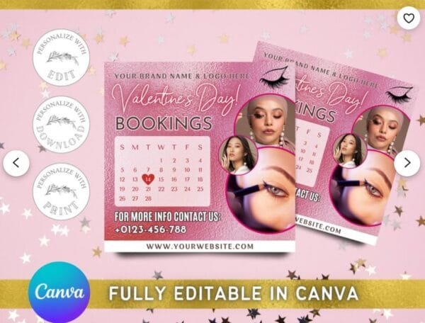Valentines Day Bookings Flyer