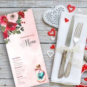 Valentines Day Menu Templates