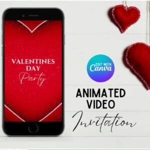 Editable Digital Valentine Invitation