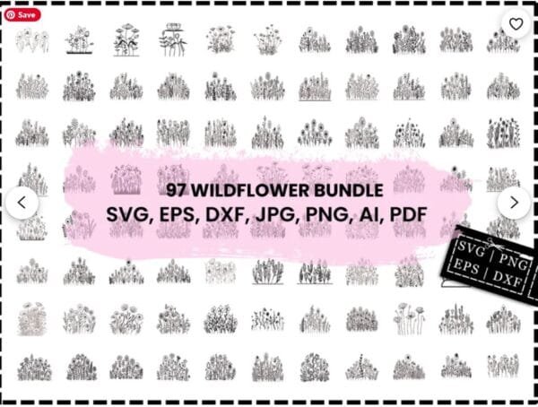 Wildflowers Svg