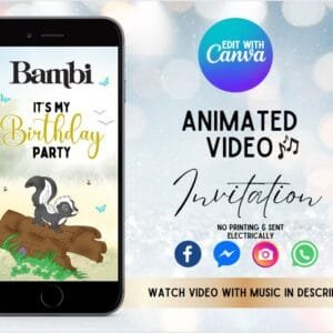 Bambi Invitation