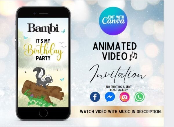 Bambi Invitation