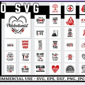 Blood Donation Svg Bundle