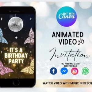 Butterfly Birthday Invitation