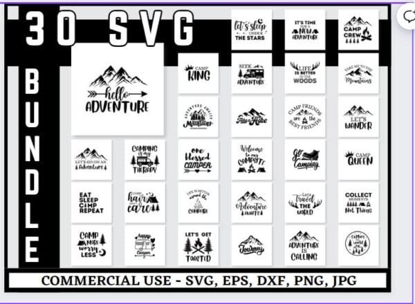 Camping Svg Bundle