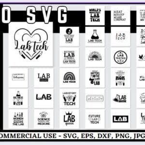 Lab Tech Svg Bundle