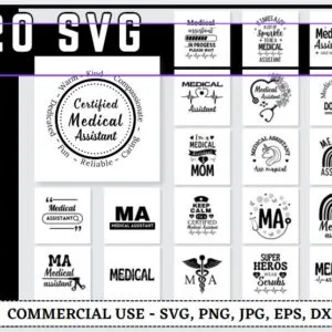 Medical Assistant Svg Bundle