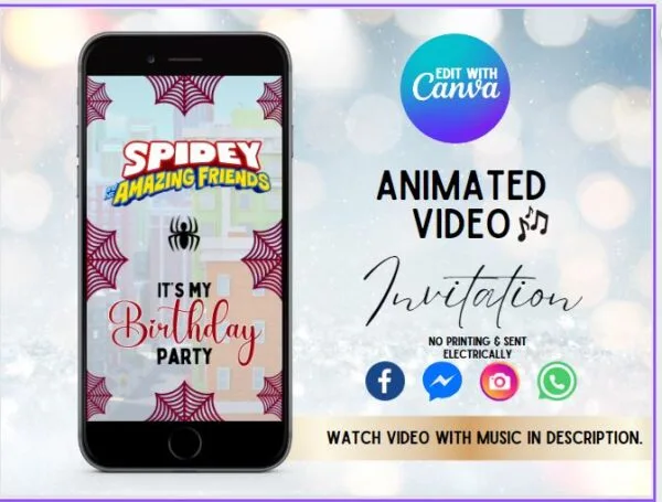 Spidey Animated Invitation