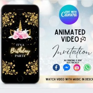 Sparkle and Gold Unicorn