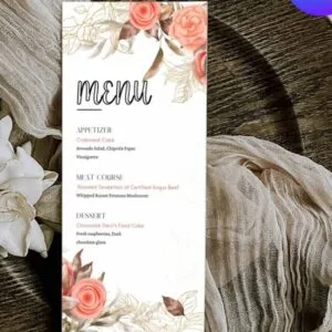 Wedding Menu