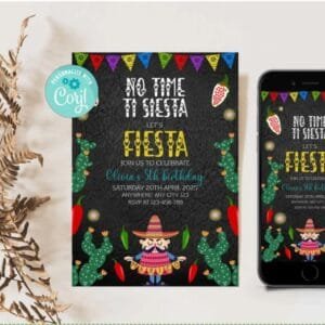 Fiesta Birthday Party Invitation