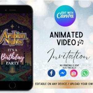 Arabian Nights Invitation