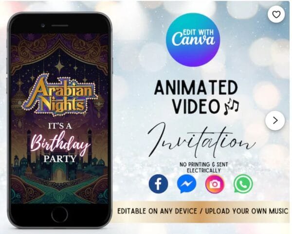 Arabian Nights Invitation