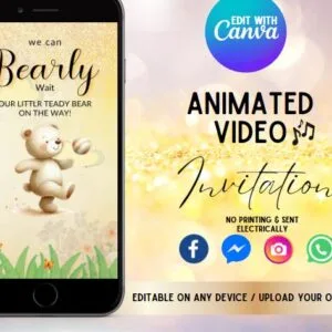Animated Baby Shower Bear