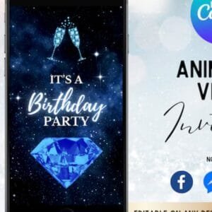 Blue Diamond Invitation