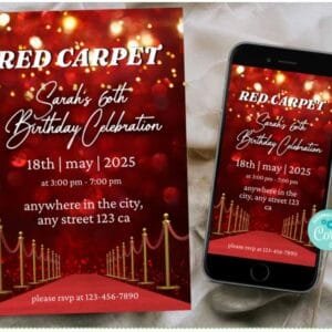 Red Carpet Invitations