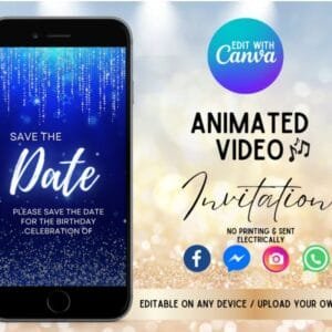 Dark Blue Animated Invitation