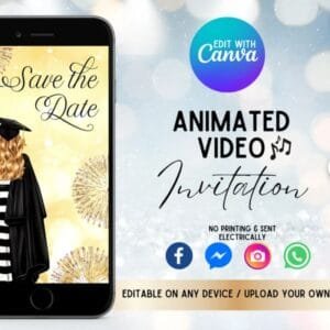 Animated Graduation Video Invitation