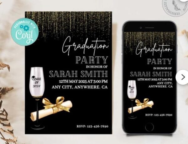 Graduation Party Invitation Template