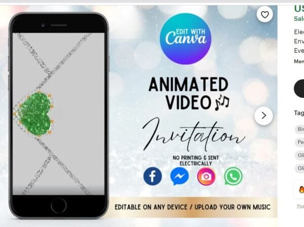 Digital Envelope with Green