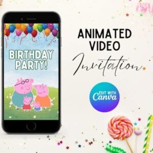 Peppa Pig Animated Invitations