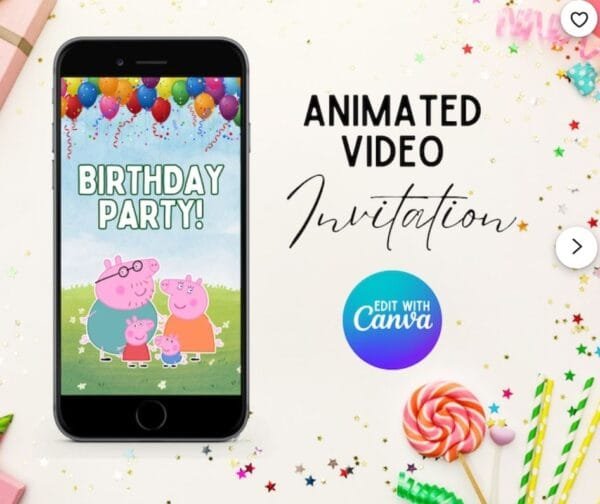 Peppa Pig Animated Invitations