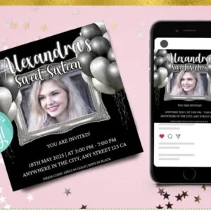 Sweet 16 Birthday Flyers