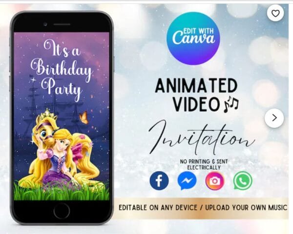 Tangled Animated Invitation