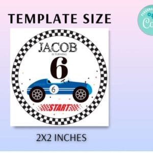 Race Car Cupcake Toppers