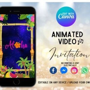 Luau Video Invitations