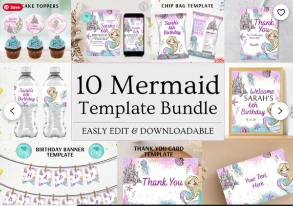 Mermaid Birthday Party Bundle