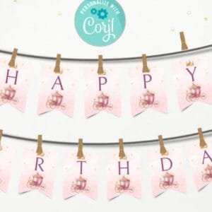 Princess Birthday Banner