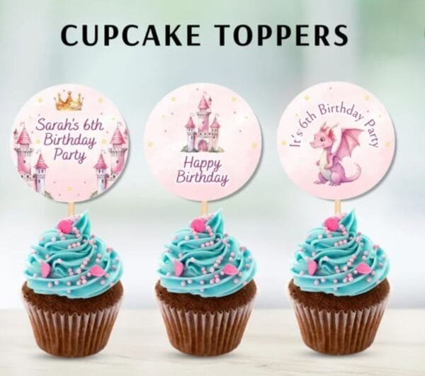 Princess Cupcakes Toppers