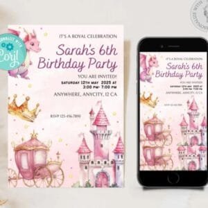 Princess Birthday Invitation