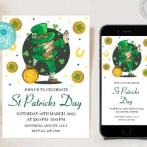 St Patrick's Day Editable Party