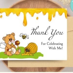 EDITABLE Bee Thank you