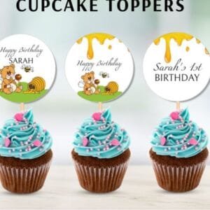 Bee Cupcake Toppers