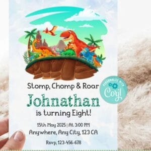 Dinosaur Party Invitation