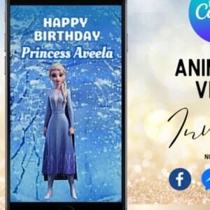 Frozen Elsa Birthday Video