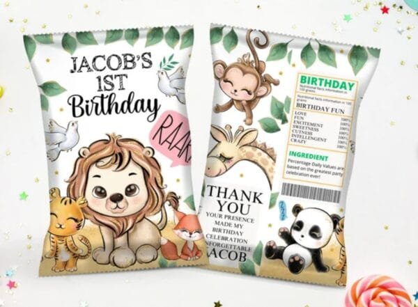 Safari Birthday Printable Chip