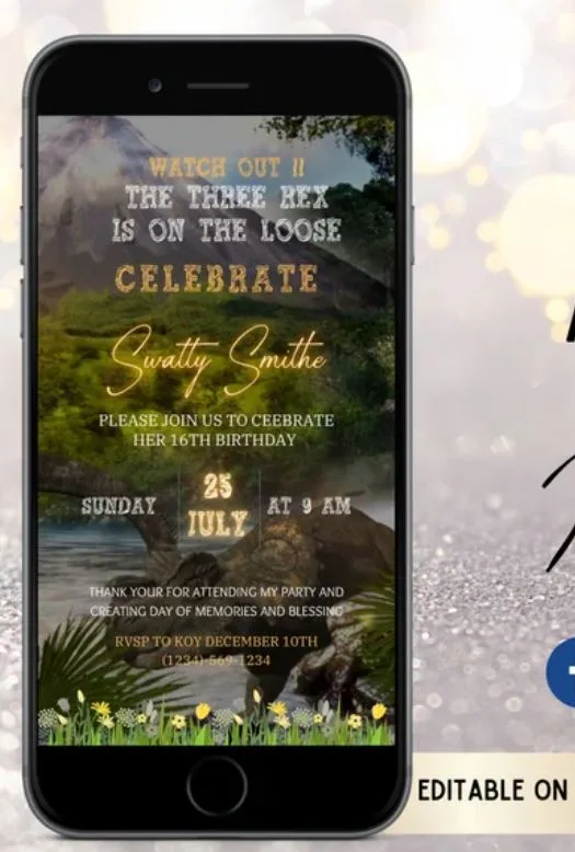 Three Rex Invitation