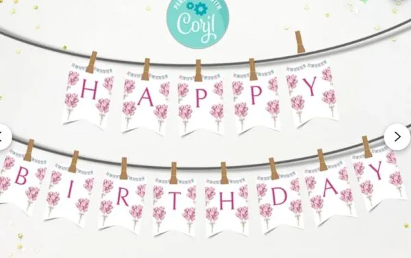 Printable Happy Birthday Banner