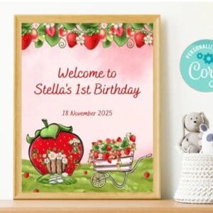 Berry First Birthday Welcome